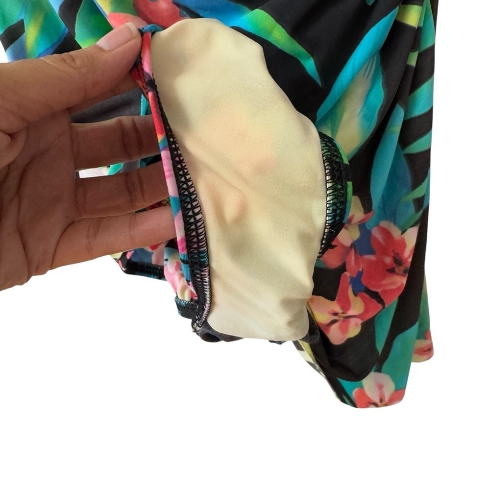 Miraclesuit Islander Floral Print 1 Pc Swimsuit Plus Size 14 Pool Beach Tropical - Picture 6 of 9